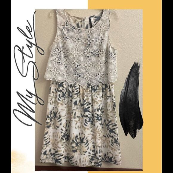 Kensie Dresses & Skirts - ☀️KENIZE LACE TOP WITH A TYE DYE PRINT SUNDRESS!!